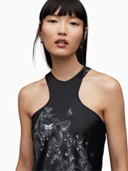 AllSaints Black Betina Diana Dress - Image 5 of 7