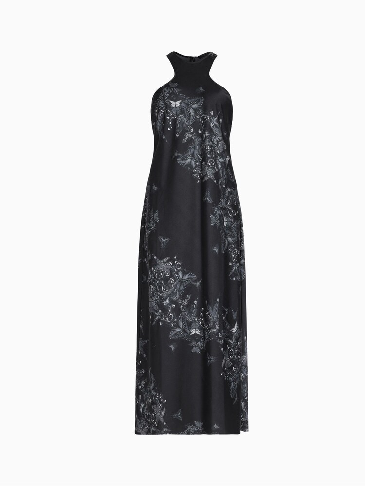 AllSaints Black Betina Diana Dress - Image 7 of 7