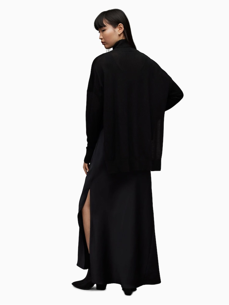 AllSaints Black Amos Mercer Dress - Image 2 of 8