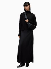 AllSaints Black Amos Mercer Dress - Image 3 of 8