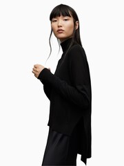 AllSaints Black Amos Mercer Dress - Image 6 of 8