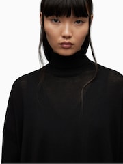 AllSaints Black Amos Mercer Dress - Image 7 of 8