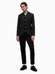 AllSaints Black Tallis Blazer - Image 8 of 9