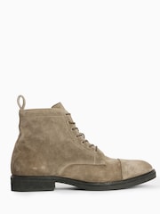 AllSaints Green Drago Suede Boots - Image 1 of 6