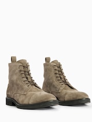 AllSaints Green Drago Suede Boots - Image 2 of 6