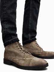 AllSaints Green Drago Suede Boots - Image 5 of 6