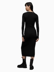 AllSaints Black Flete Dress - Image 2 of 5