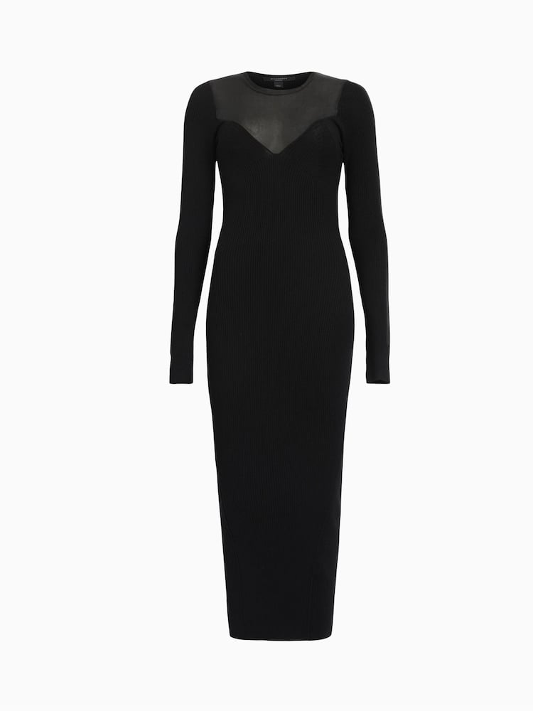 AllSaints Black Flete Dress - Image 5 of 5