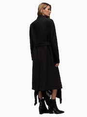 AllSaints Black Riley Coat - Image 2 of 9