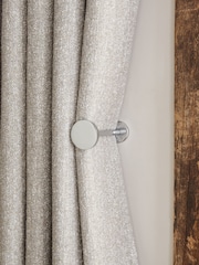 Chrome Next Set of 2 Stud Curtain Holdbacks - Image 1 of 3