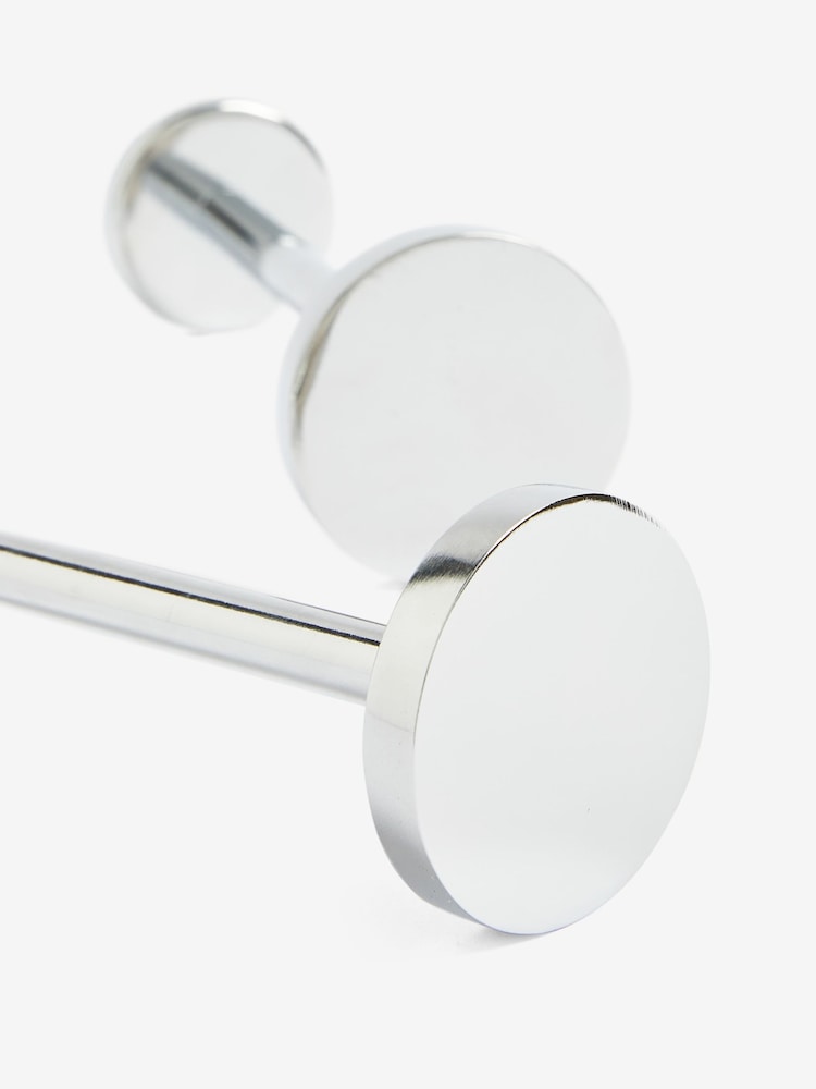 Chrome Next Set of 2 Stud Curtain Holdbacks - Image 3 of 3