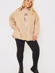 In The Style Stone Curve Jess Millichamp Quilted Shacket - Image 3 of 5