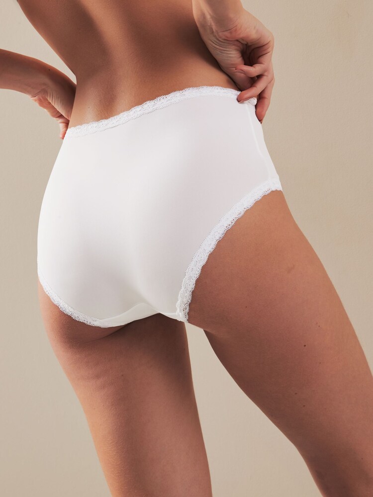 Green/White Midi Knickers 3 Pack - Image 3 of 3