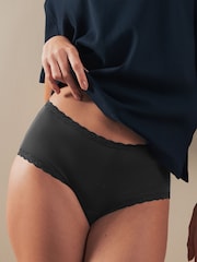 Black Midi Knickers 3 Pack - Image 4 of 6