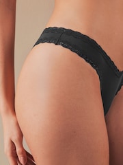 Black Brazilian Knickers 3 Pack - Image 4 of 6