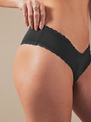 Black Hipster Knickers 3 Pack - Image 6 of 8