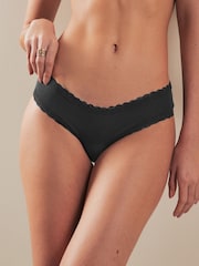Black Hipster Knickers 3 Pack - Image 7 of 8