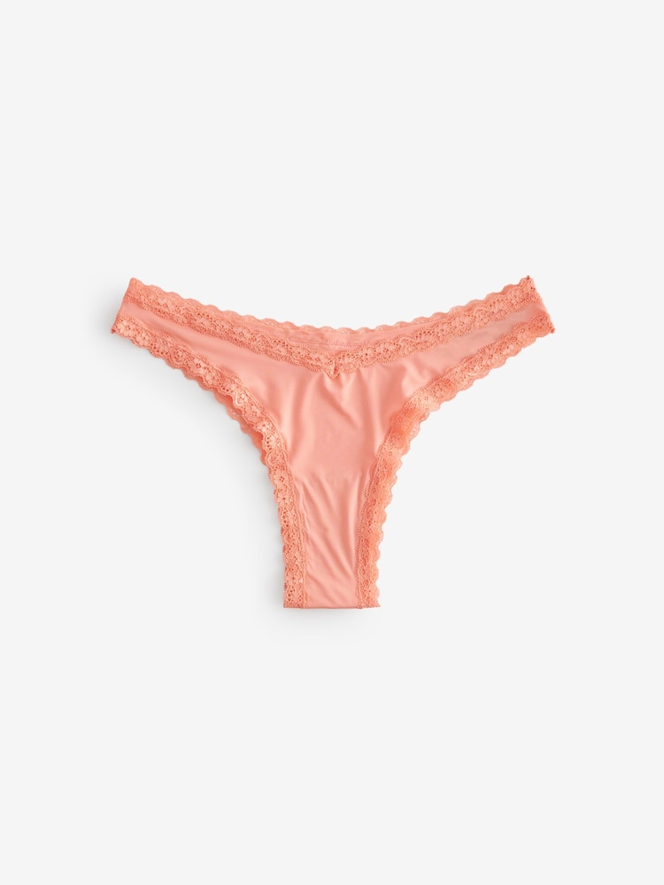 Green/White Brazilian Knickers 3 Pack - Image 2 of 2