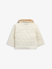 The Little Tailor Baby Quilted Reversible Plush Lined Sherpa Fleece Jacket - Image 7 of 8