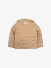 The Little Tailor Baby Quilted Reversible Plush Lined Sherpa Fleece Jacket - Image 5 of 10