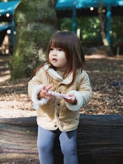 The Little Tailor Baby Quilted Reversible Plush Lined Sherpa Fleece Jacket - Image 8 of 10