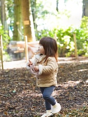 The Little Tailor Baby Quilted Reversible Plush Lined Sherpa Fleece Jacket - Image 9 of 10