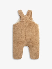 The Little Tailor Sherpa Fleece Cosy Baby Dungaree - Image 4 of 5