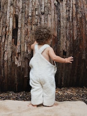 The Little Tailor Sherpa Fleece Cosy Baby Dungaree - Image 4 of 7