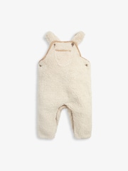 The Little Tailor Sherpa Fleece Cosy Baby Dungaree - Image 5 of 7