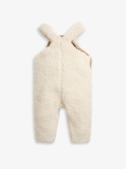The Little Tailor Sherpa Fleece Cosy Baby Dungaree - Image 6 of 7