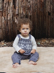The Little Tailor Baby Knitted Fairisle Pattern Dungaree - Image 1 of 5
