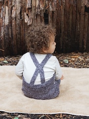 The Little Tailor Baby Knitted Fairisle Pattern Dungaree - Image 2 of 5