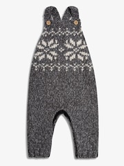 The Little Tailor Baby Knitted Fairisle Pattern Dungaree - Image 4 of 5