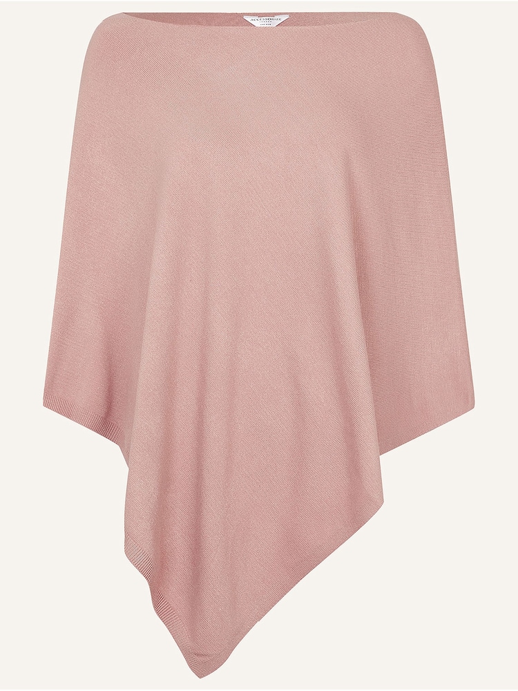 Accessorize Pink Knit Poncho - Image 4 of 4