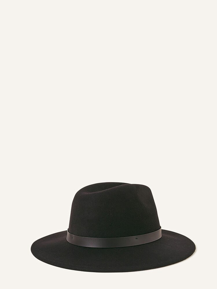 Accessorize Black Wool Fedora Hat - Image 3 of 3