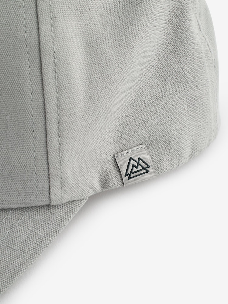 Grey Canvas 100% Cotton Cap 1-16 years (3mths-16yrs) - Image 2 of 3
