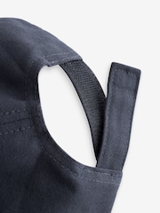 Navy Blue Canvas 100% Cotton Cap 1-16 years (3mths-16yrs) - Image 3 of 3