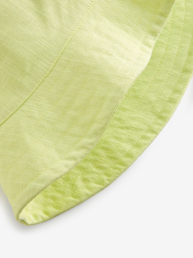 V barvi limete - Laneni Blend vedrast klobuk (3 mesecev-16 let) - Slika 3 iz 3 V barvi limete - Laneni Blend vedrast klobuk (3 mesecev-16 let) - Slika 3 iz 3