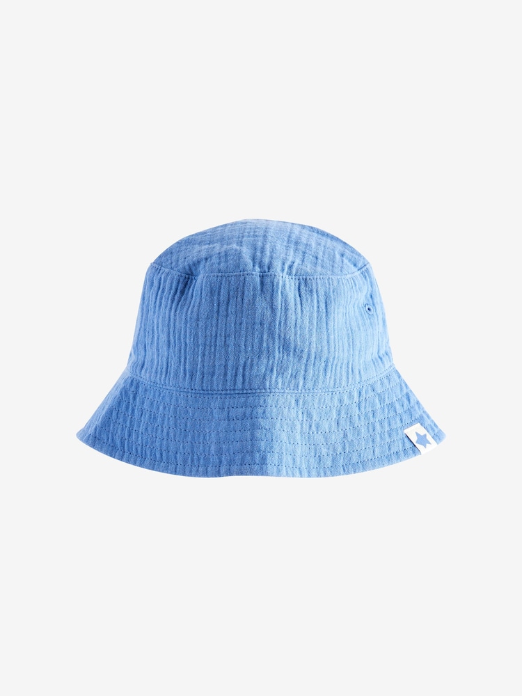 Blue Bucket Hat (3mths-6yrs) - Image 1 of 3