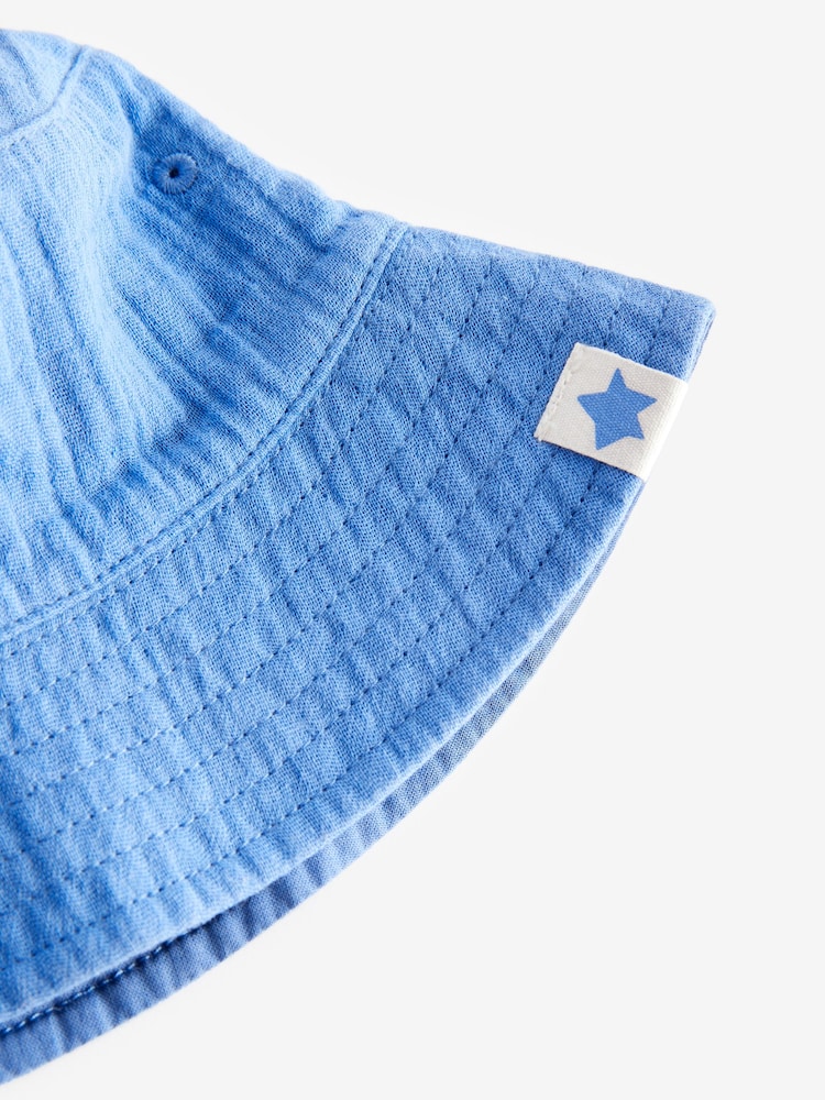Blue Bucket Hat (3mths-6yrs) - Image 2 of 3