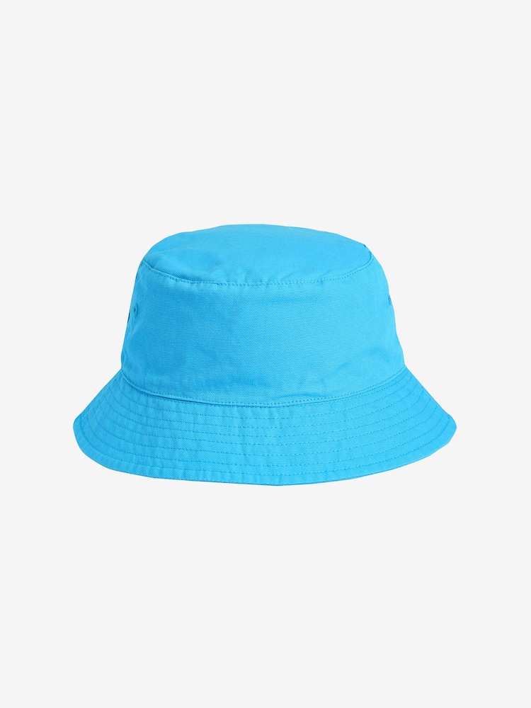 Turquoise Blue Canvas Bucket Hat (3mths-16yrs) - Image 1 of 2