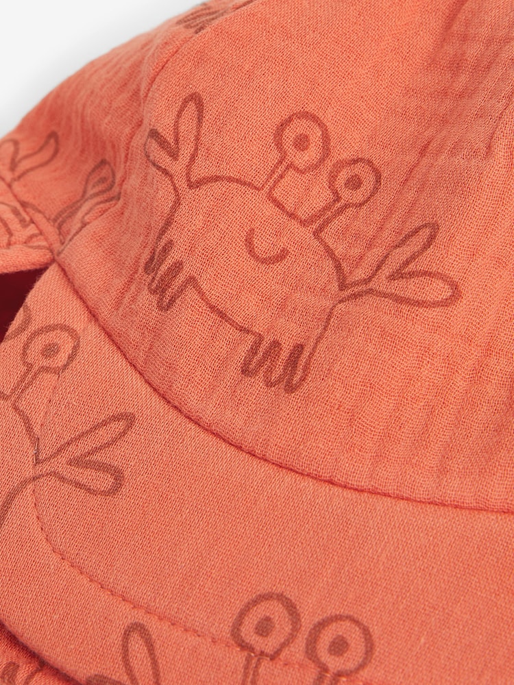 Orange Crab Print Legionnaire Hat (3mths-6yrs) - Image 4 of 4