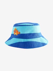 Dinosaur Print Reversible Bucket 100% Cotton Hat (3mths-10yrs) - Image 2 of 3