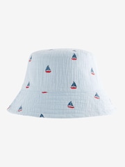 Blue Boats Reversible Bucket Hat (3mths-16yrs) - Image 1 of 2