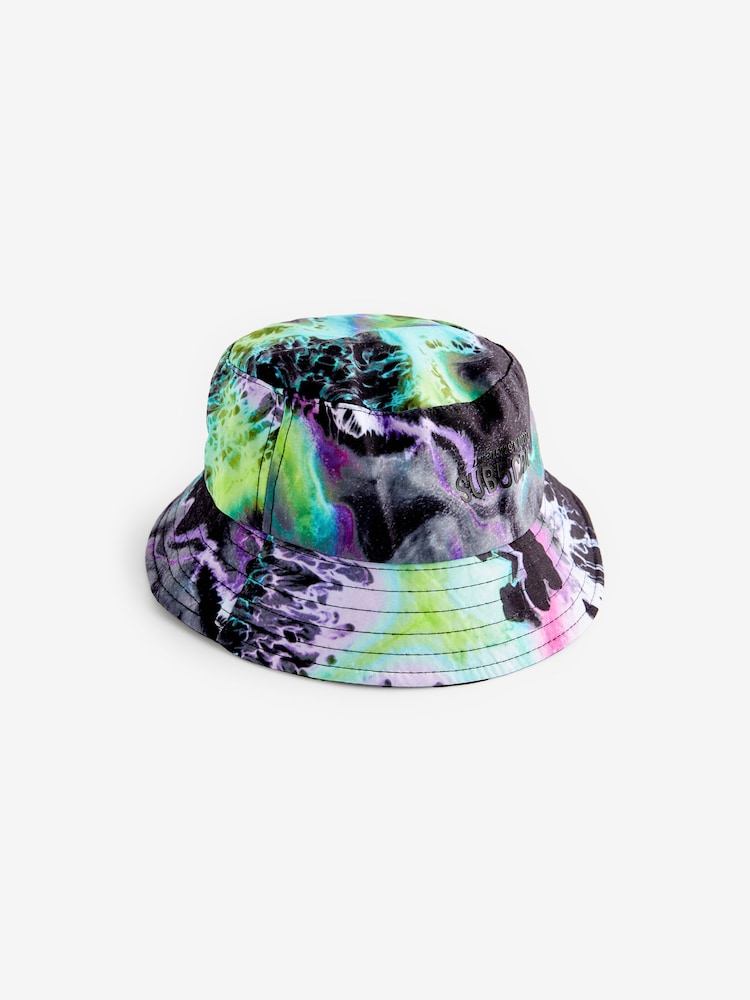 Marble Effect Print Bucket Hat (1-16yrs) - Image 1 of 3 Marble Effect Print Bucket Hat (1-16yrs) - Image 1 of 3
