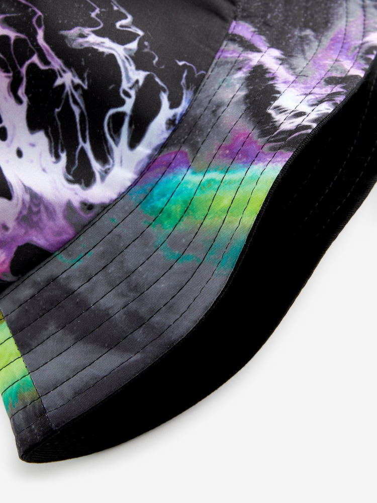 Marble Effect Print Bucket Hat (1-16yrs) - Image 3 of 3 Marble Effect Print Bucket Hat (1-16yrs) - Image 3 of 3