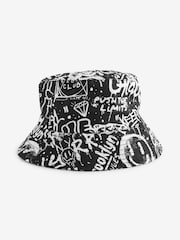 Monochrome Graffiti Bucket Hat (1-16yrs) - Image 4 of 5