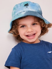 Blue/Green Tie Dye Bucket Hat (1-16yrs) - Image 1 of 4