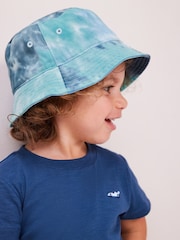 Blue/Green Tie Dye Bucket Hat (1-16yrs) - Image 2 of 4