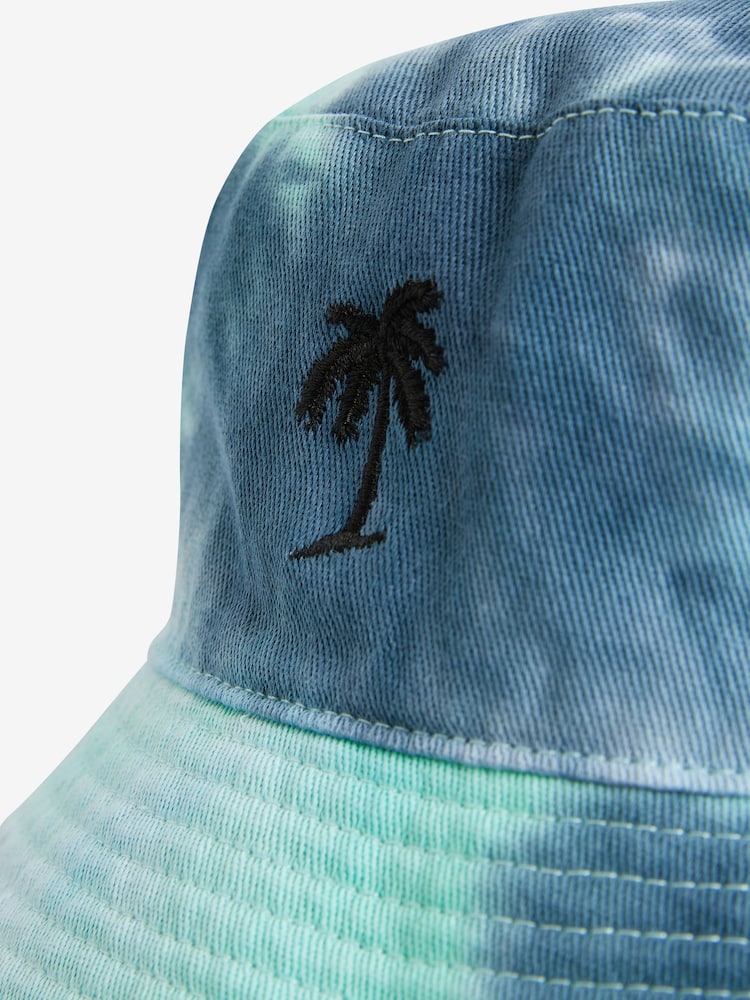 Blue/Green Tie Dye Bucket Hat (1-16yrs) - Image 4 of 4